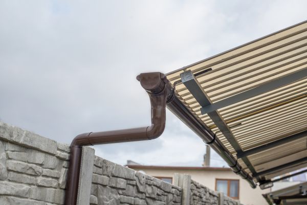 Plastic Downspout Installation in Payson